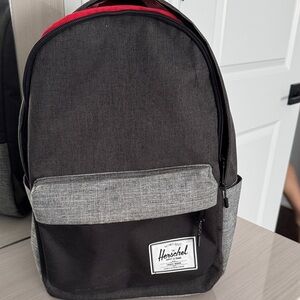 Herschel Supply Company Black and Red Backpack